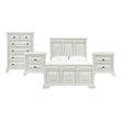 Picket House Furnishings Sumner Queen 4PC Bedroom Set in Antique White