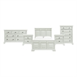Picket House Furnishings Sumner Queen 5PC Bedroom Set in Antique White