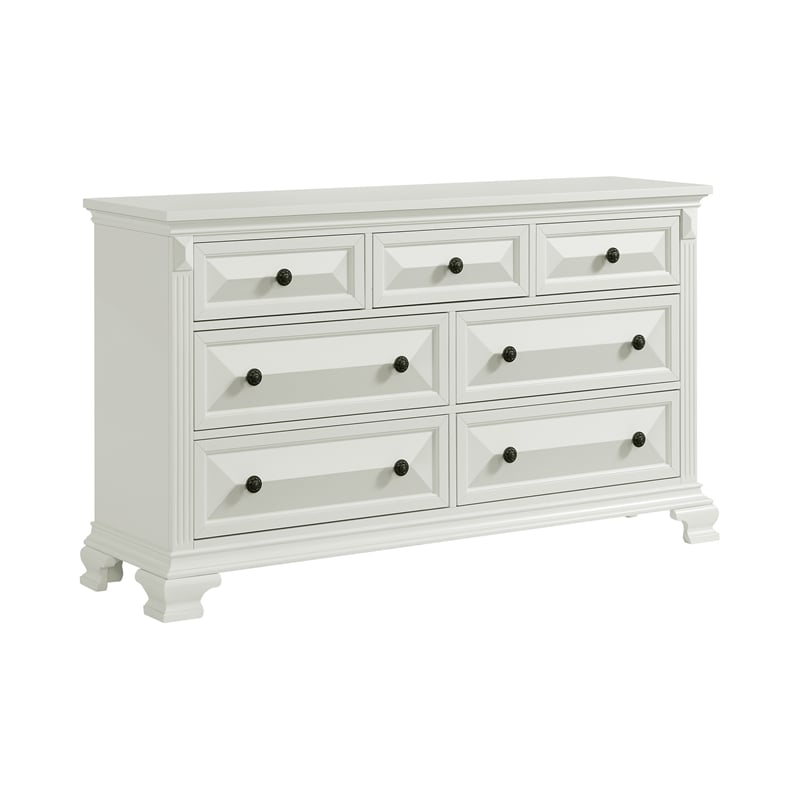 Picket House Furnishings Sumner King 5PC Bedroom Set in Antique White