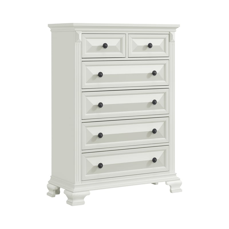 Picket House Furnishings Sumner King 5PC Bedroom Set in Antique White