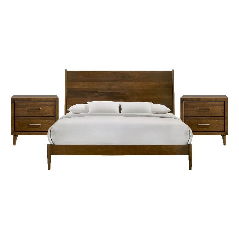 Picket House Furnishings Zuma King 3PC Bedroom Set in Walnut