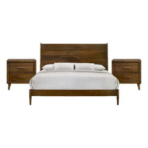 Picket House Furnishings Zuma King 3PC Bedroom Set in Walnut