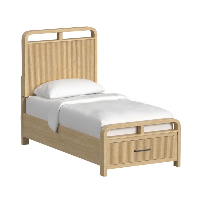 Picket House Furnishings Woodridge Twin Storage 3PC Bedroom Set in Natural