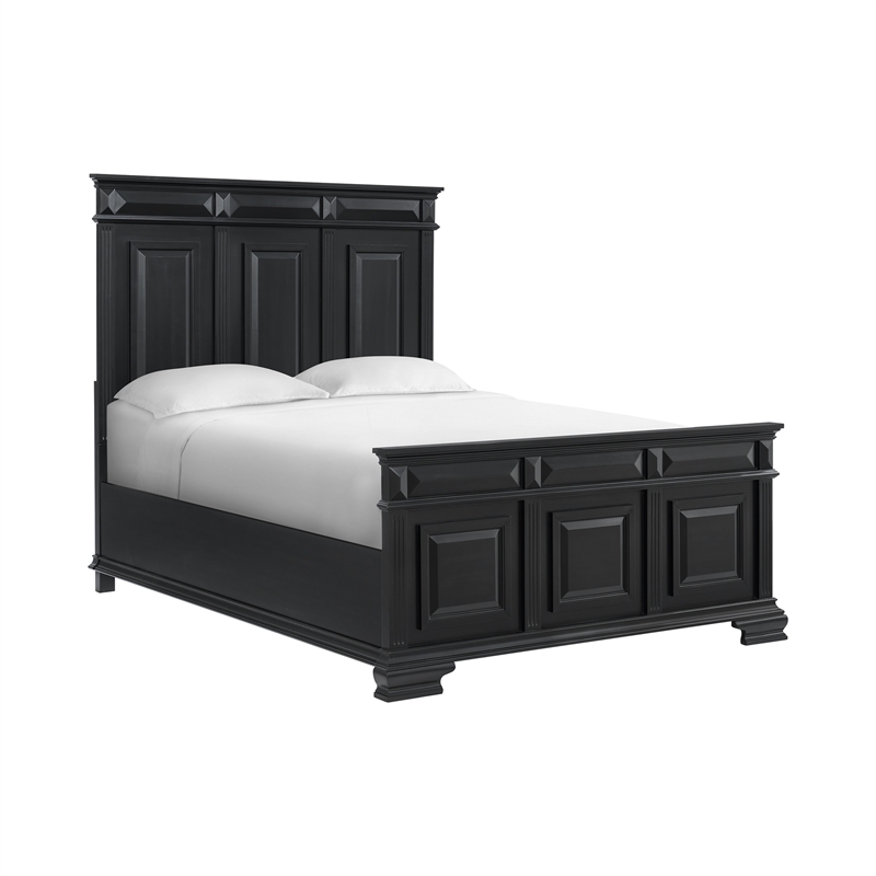 Picket House Furnishings Sumner Queen 3PC Bedroom Set in Black