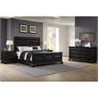 Picket House Furnishings Sumner Queen 4PC Bedroom Set in Black