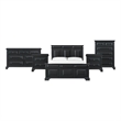 Picket House Furnishings Sumner King 5PC Bedroom Set in Black