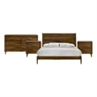 Picket House Furnishings Zuma King 4PC Bedroom Set in Walnut