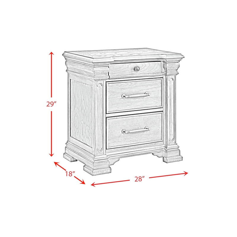 Picket House Furnishings Paterson King 3PC Bedroom Set in Grey