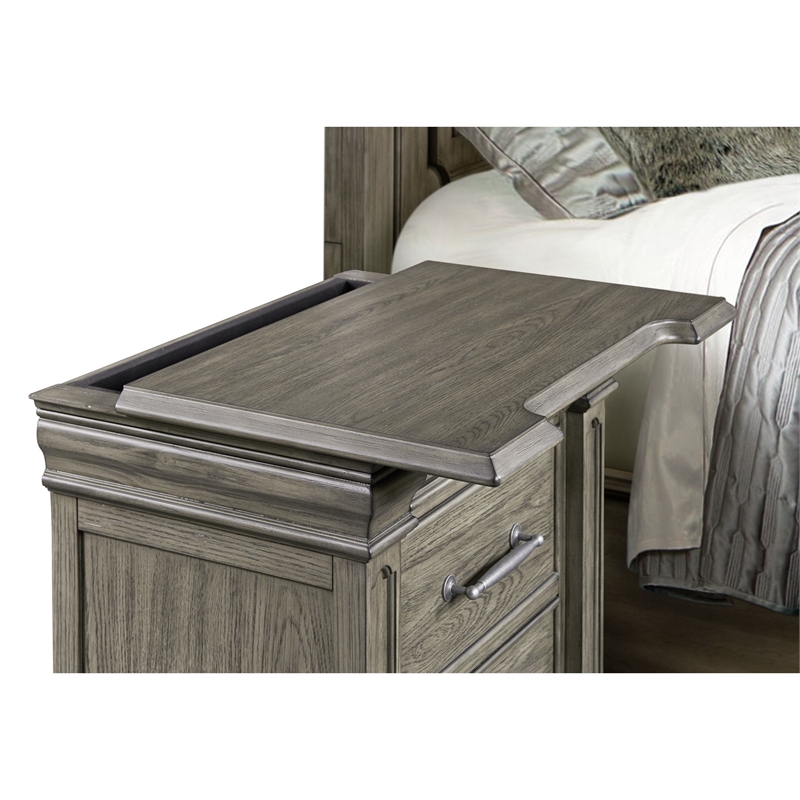 Picket House Furnishings Paterson King 3PC Bedroom Set in Grey
