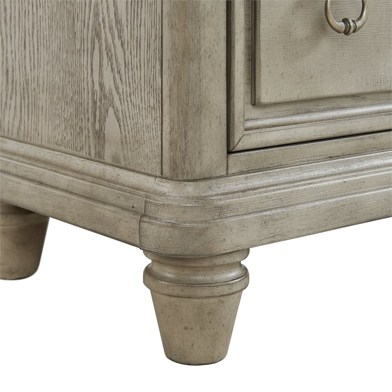 Picket House Furnishings Emiko Queen 4PC Bedroom Set in Light Grey