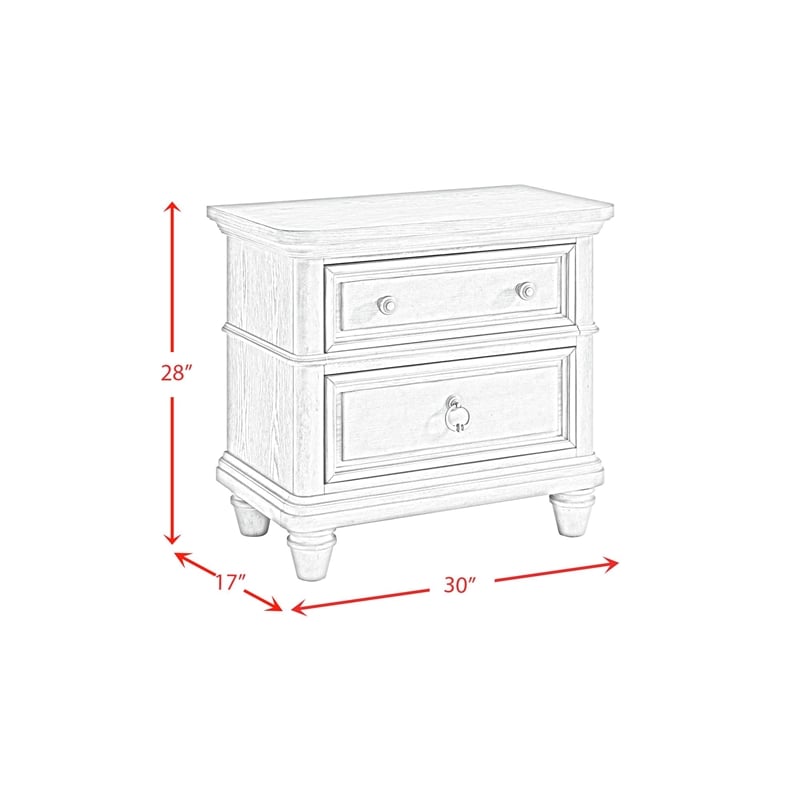 Picket House Furnishings Emiko Queen 4PC Bedroom Set in Light Grey