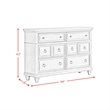 Picket House Furnishings Emiko Queen 5PC Bedroom Set in Light Grey