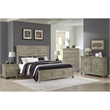Picket House Furnishings Emiko King 5PC Bedroom Set in Light Grey