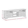 Picket House Furnishings Hyde 3PC Entertainment Unit With 82'' TV Console in Charcoal