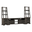 Picket House Furnishings Hyde 3PC Entertainment Unit With 82'' TV Console in Charcoal