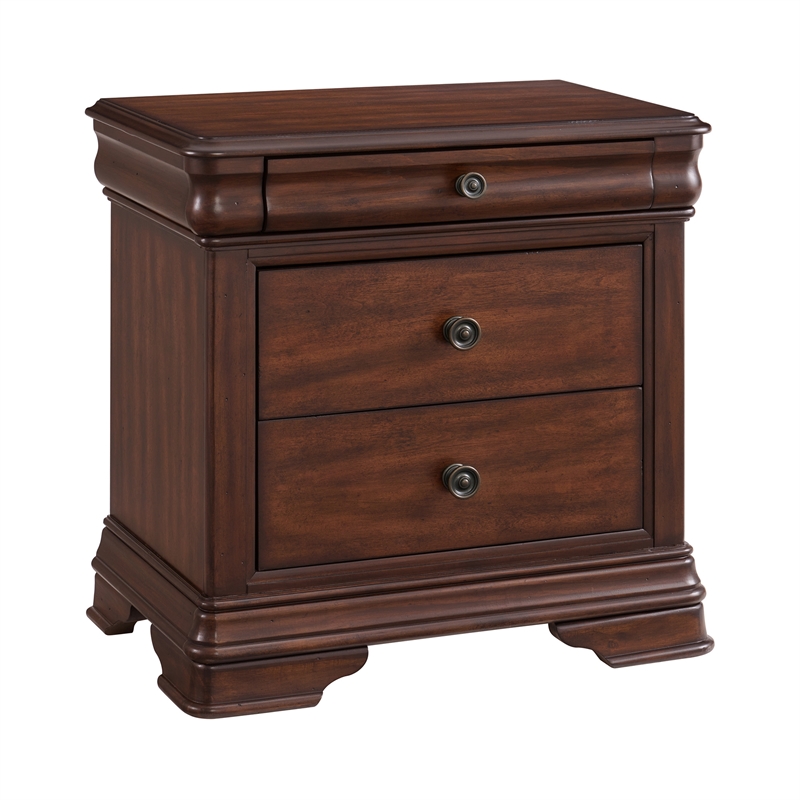 Picket House Furnishings Stark Queen 3PC Bedroom Set in Cherry
