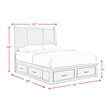 Picket House Furnishings Damen Queen Storage 3PC Bedroom Set in Drift Grey