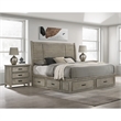 Picket House Furnishings Damen King Storage 3PC Bedroom Set in Drift Grey