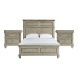 Picket House Furnishings Emiko Queen 3PC Bedroom Set in Light Grey