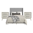 Picket House Furnishings Clare Full Uph 3PC Bedroom Set in Almond