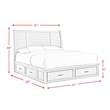Picket House Furnishings Damen King Storage 5PC Bedroom Set in Drift Grey