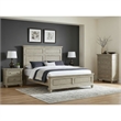 Picket House Furnishings Emiko Queen 4PC Bedroom Set in Light Grey