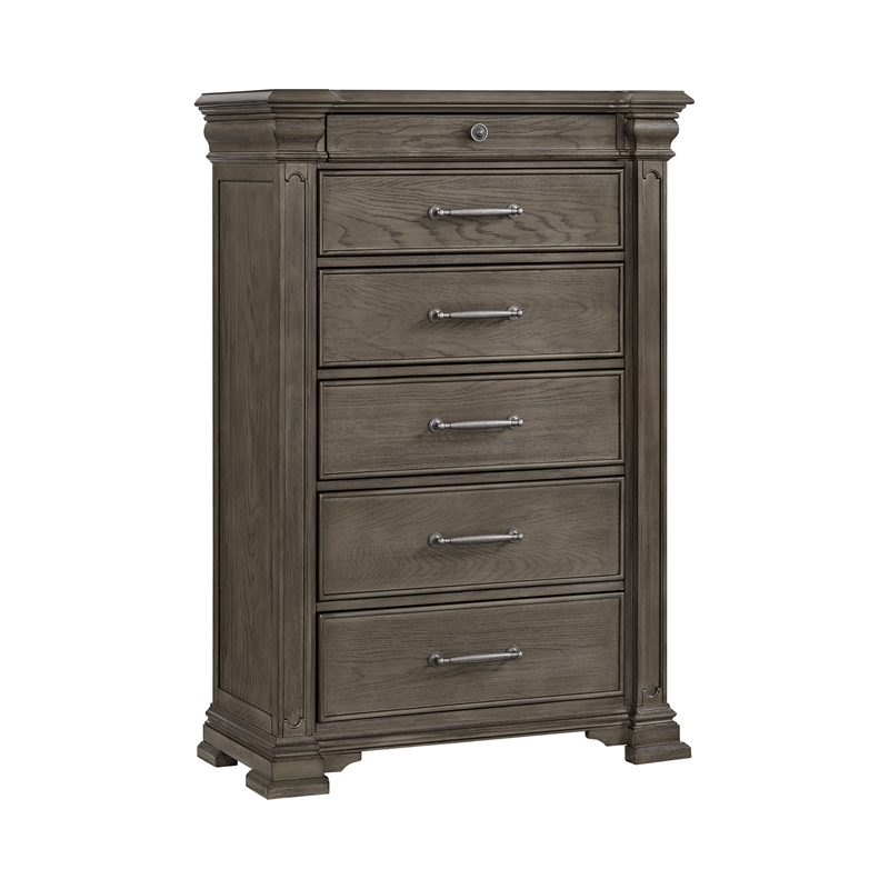 Picket House Furnishings Paterson King 5PC Bedroom Set in Grey