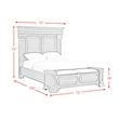 Picket House Furnishings Paterson Queen Storage 4PC Bedroom Set in Grey