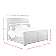 Picket House Furnishings Dex Queen Platform Storage 5PC Bedroom Set