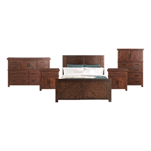 Picket House Furnishings Dex King Platform Storage 5PC Bedroom Set