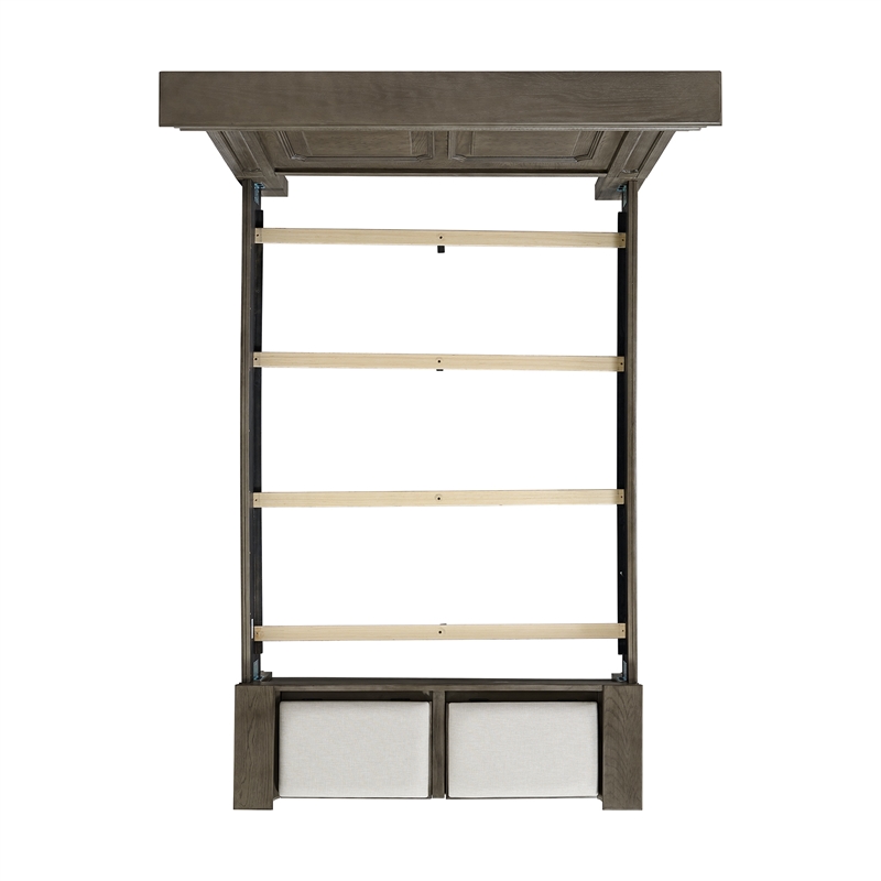 Picket House Furnishings Paterson Queen Storage 4PC Bedroom Set in Grey
