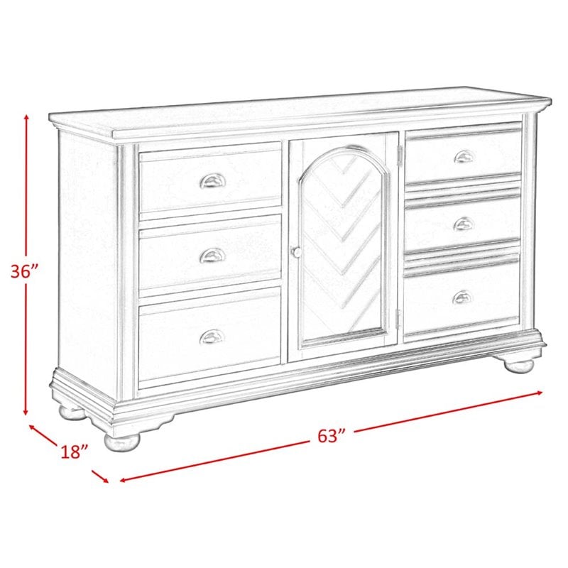 Picket house furnishings jesse online dresser in white