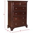 Picket House Furnishings Brinley 5 Drawer Chest in Cherry