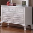 Picket House Furnishings Jesse Wood 7-Drawers Bedroom Dresser in White