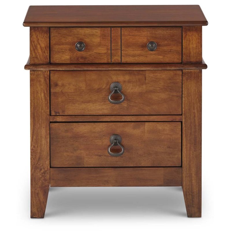 Picket House Furnishings Travis 3 Drawer Nightstand in Light Brown