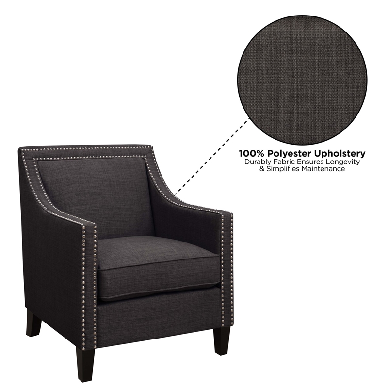 Picket House Furnishings Erica Chair in Charcoal Gray
