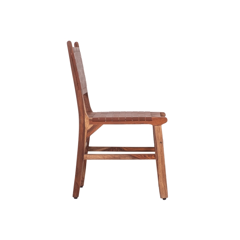 Primo International Orson Modern Wood Dining Chairs in Brown (Set of 2)