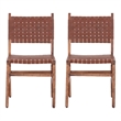 Primo International Orson Modern Wood Dining Chairs in Brown (Set of 2)