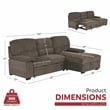 Primo International Parkview Metal Foam Solid Wood with Storage in Gray