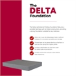 Primo International Delta Twin Fabric Upholstered Folding Foundation in Gray