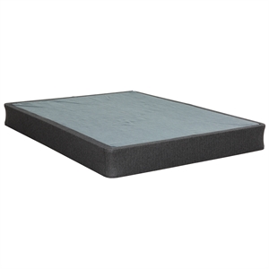 Primo International Delta Twin Fabric Upholstered Folding Foundation in Gray