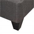 Primo International Speedy Full Wood and Fabric Platform Bed Frame in Stone