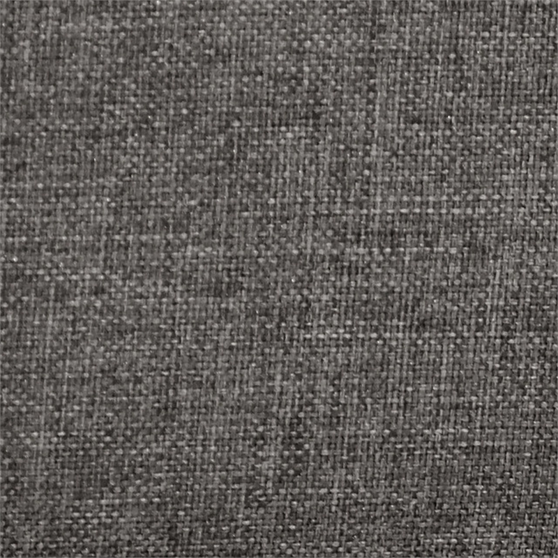 Primo International Roncy Full Wood and Fabric Full Platform Bed in Gray