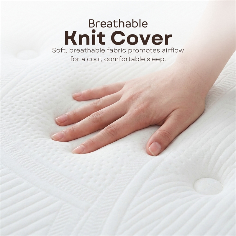 Primo International Equilibria 12in Polyurethane King Mattress in White