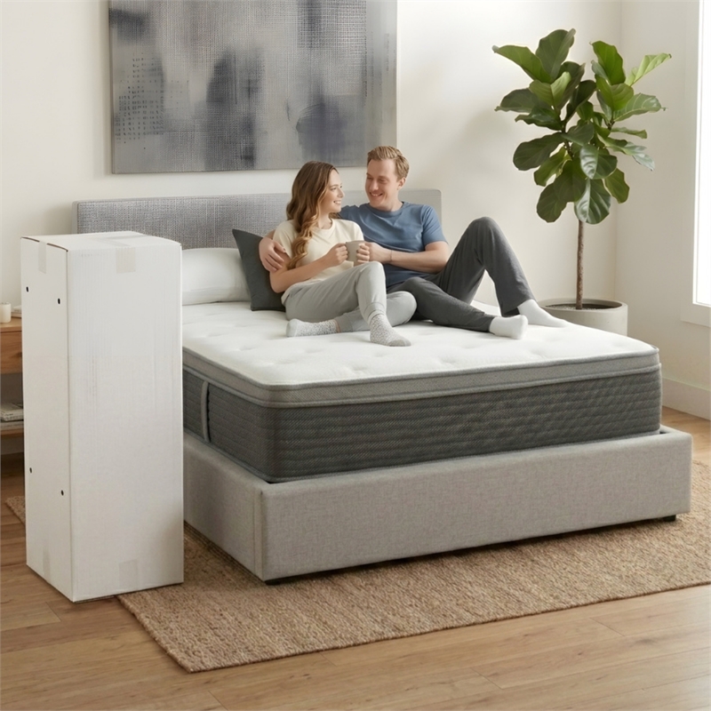 Primo International Equilibria 12in Polyurethane Twin Mattress in White