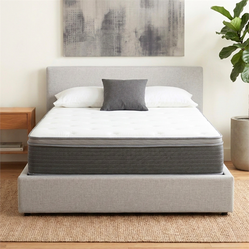 Primo International Equilibria 12in Polyurethane Twin Mattress in White