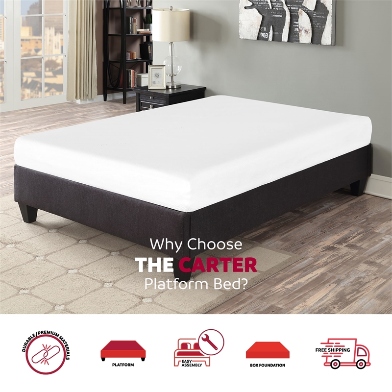 Carter upholstered on sale platform bed