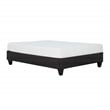 Primo International Carter Full Fabric Upholstered Platform Bed Frame in Gray