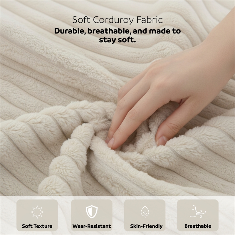 Cocoon Taupe Oversized Fabric Cuddler Chaise with Cupholder and USB Ports