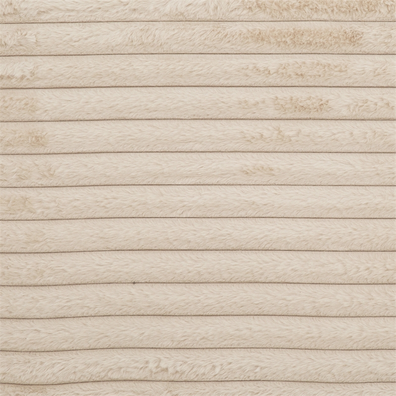 Cocoon Taupe Oversized Fabric Cuddler Chaise with Cupholder and USB Ports